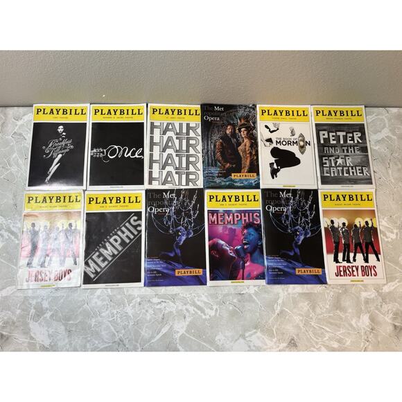 Lot Of 12‎ Broadway Playbills - Variety Of Shows And Theatres - Picture 1 of 7